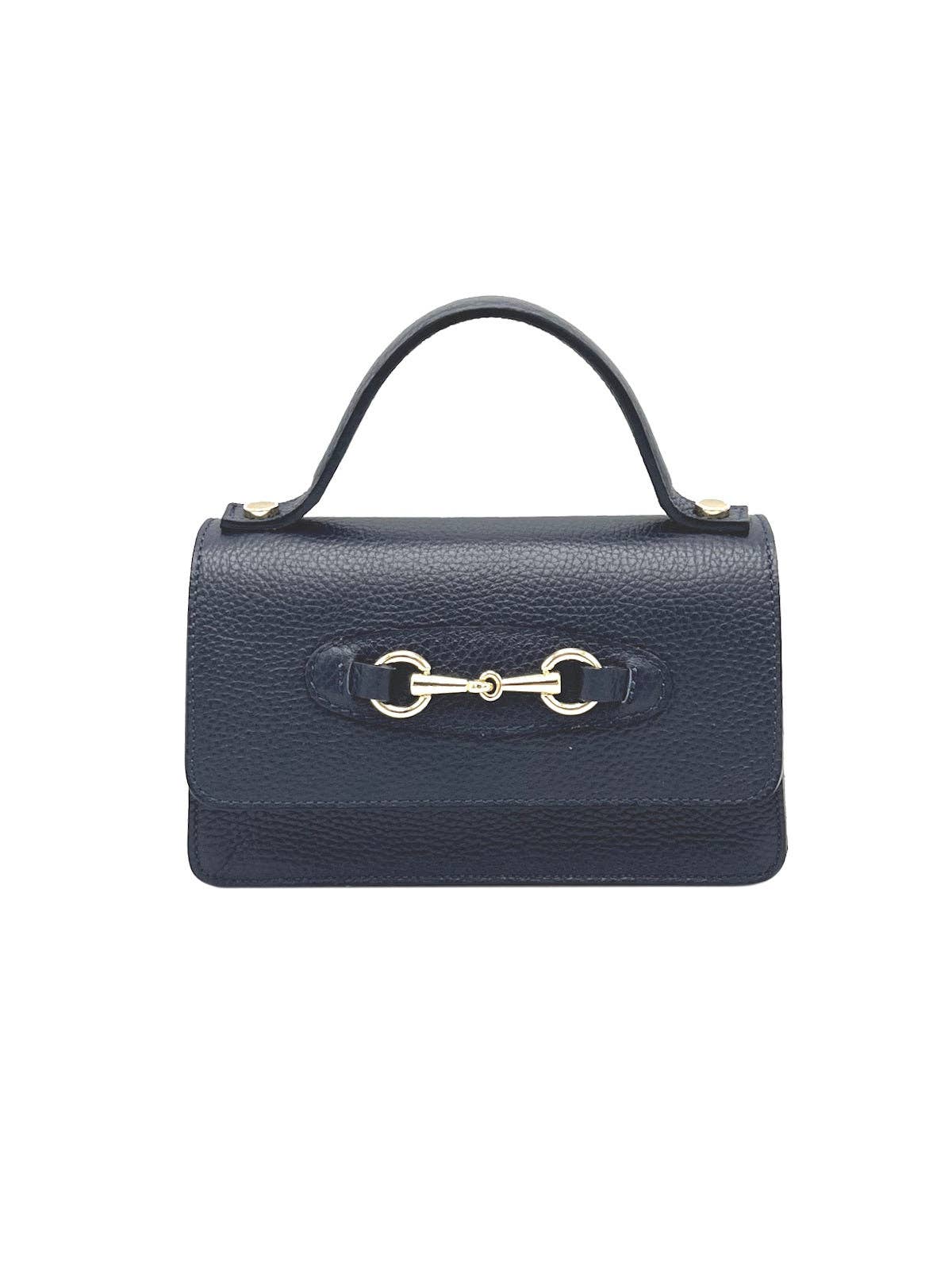 Women's Genuine Leather Handbag with Chain, Made in Italy, art. 112569New: Yellow