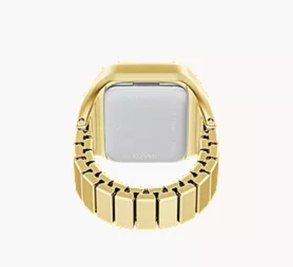 Apollo Watch Ring-Quartz Stretch Ring- Gift Box : Silver