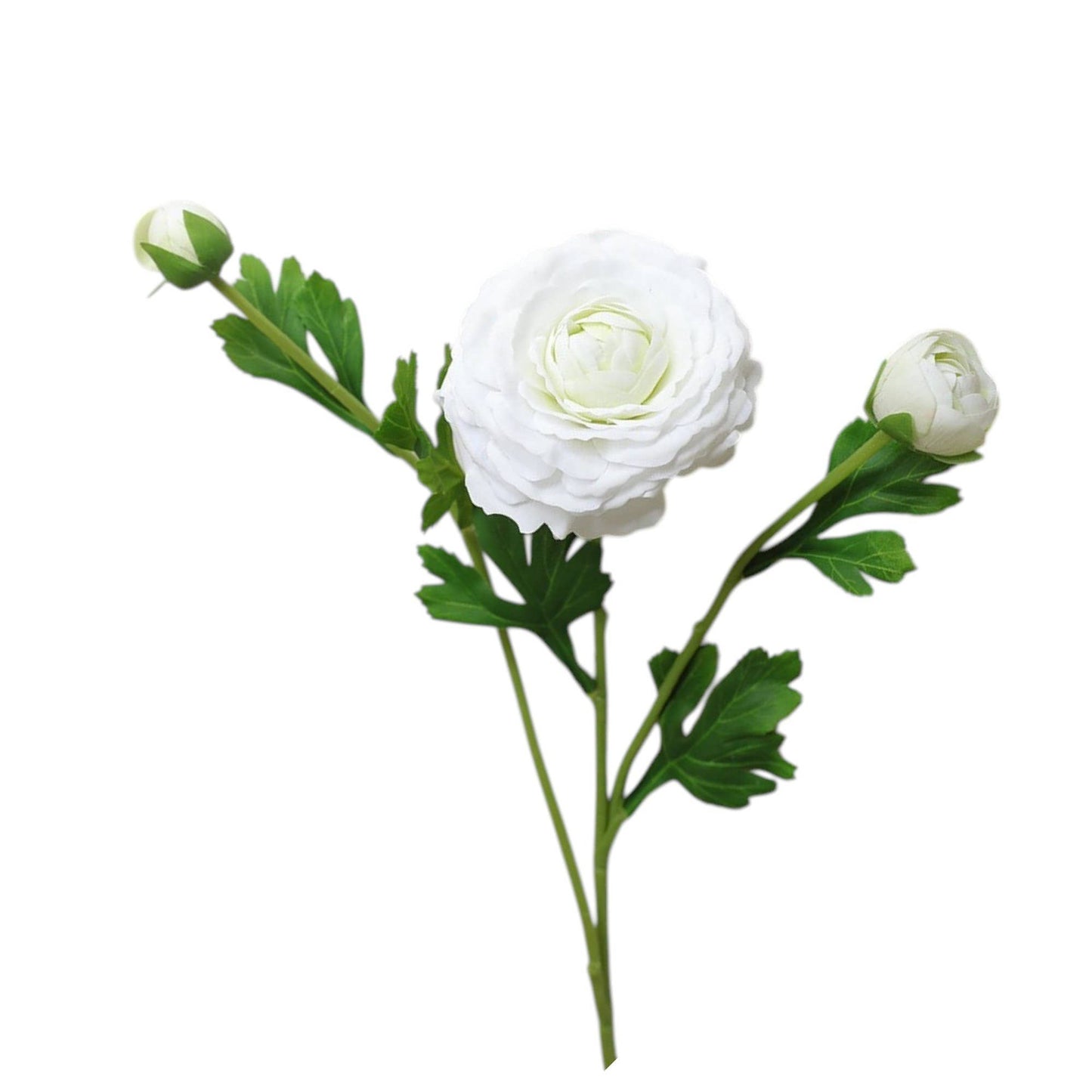 18"-Ultra Realistic Artificial Real Touch Ranunculus: Soft Coral Peach