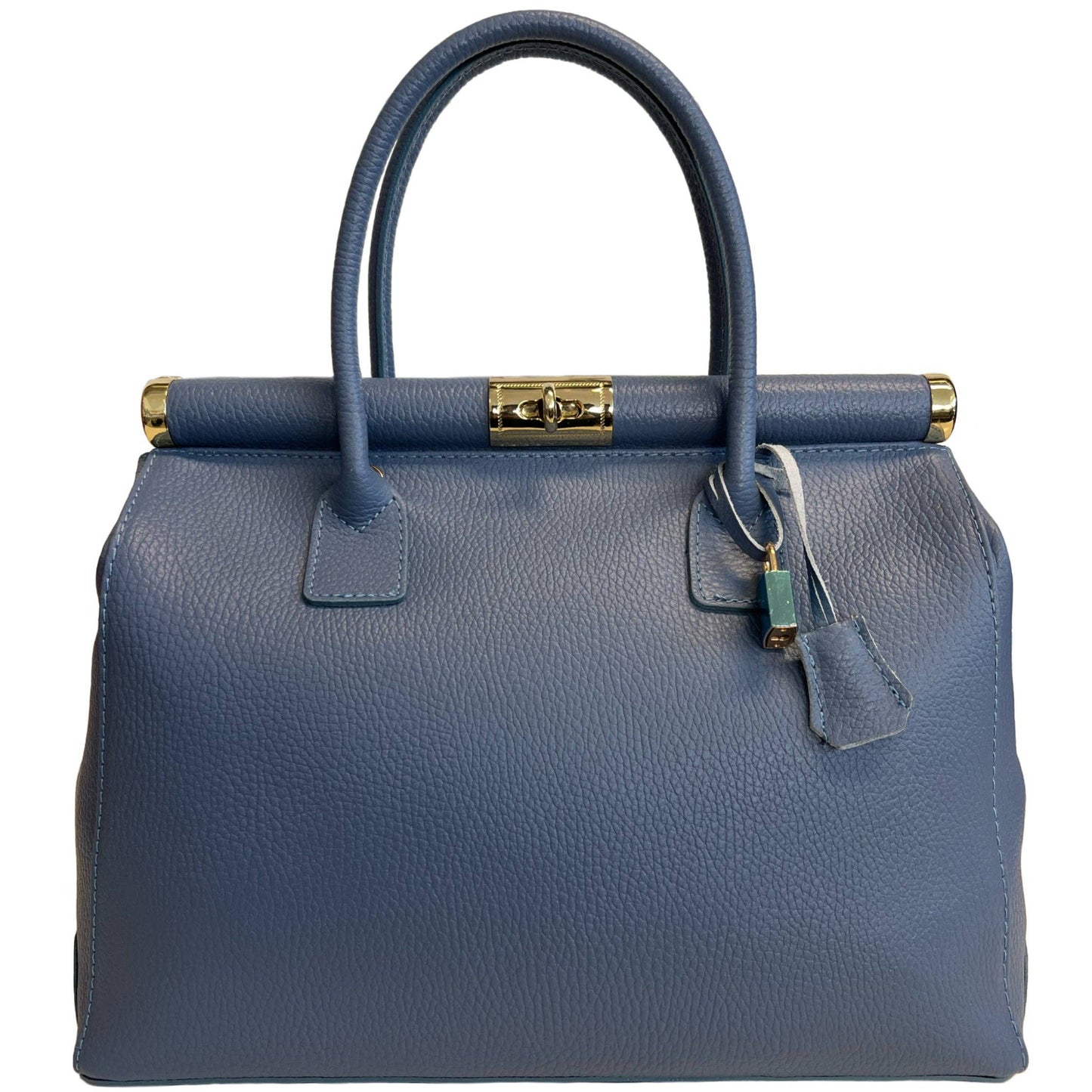 Modarno Handbag Women's Leather Handbag with Shoulder Strap: Beige Leather