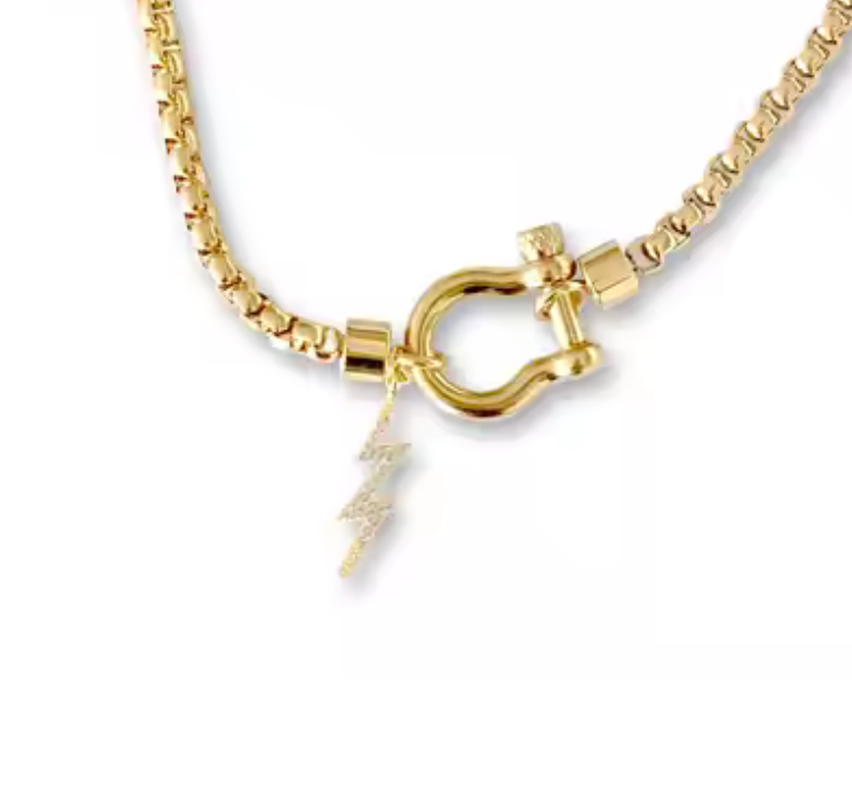 Mini Horse Bit- Steel: Yellow Gold