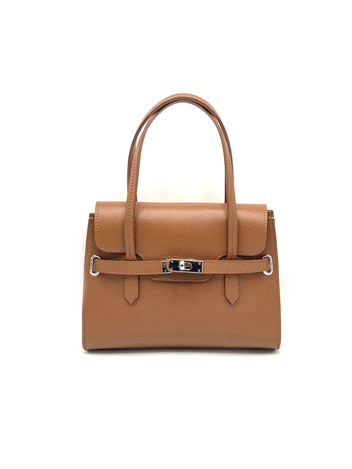 Women's Genuine Leather Shoulder Bag, Made in Italy, art. 112598New: Yellow
