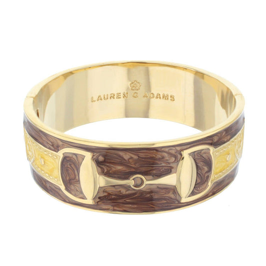 Horsebit Enamel Equestrian Bangle: MEDIUM=7" CIRCUMFERENCE