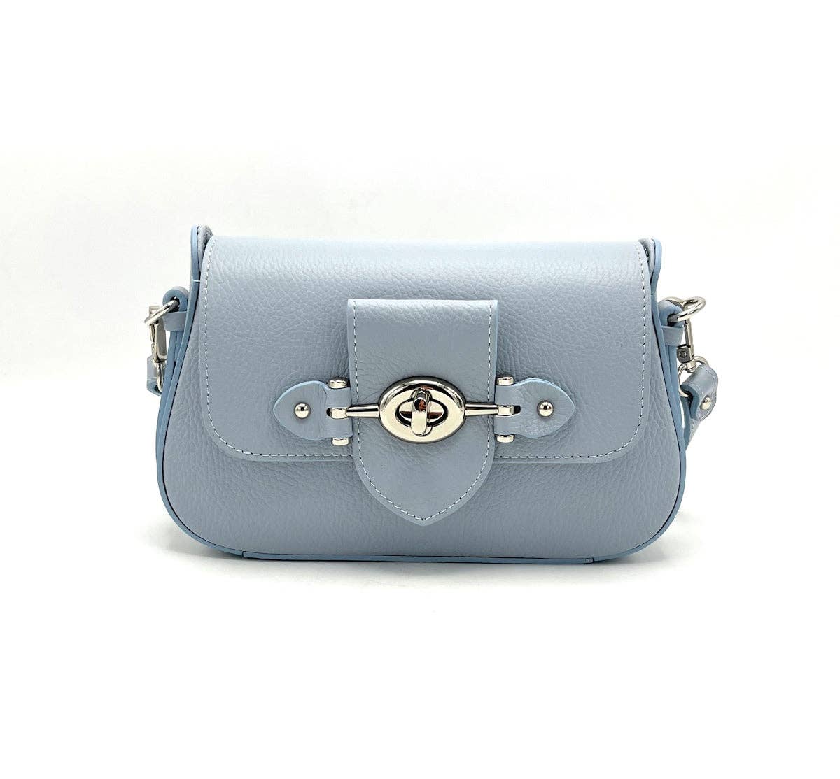 Genuine leather shoulder bag, Made in Italy, art. 112546: Black