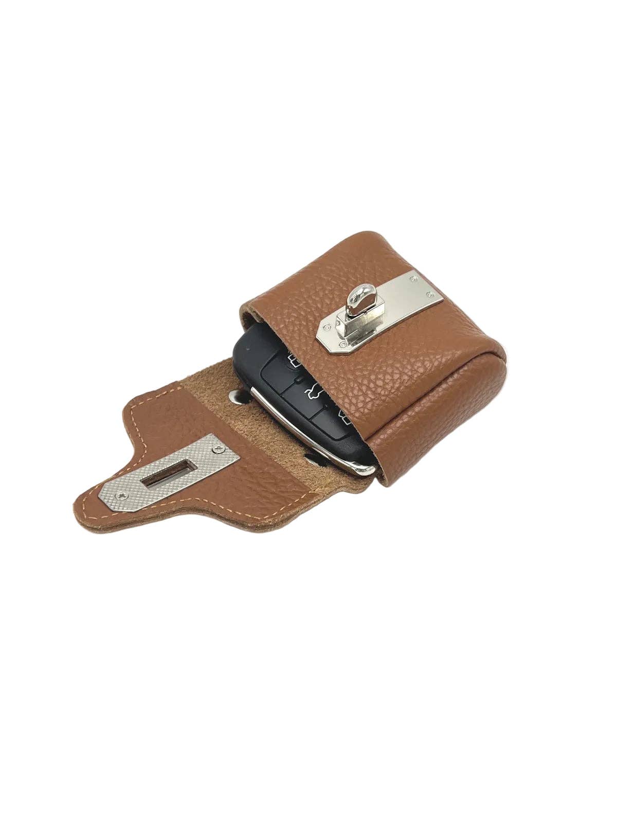 Genuine Leather AirPods Holder, art. PO05: Red