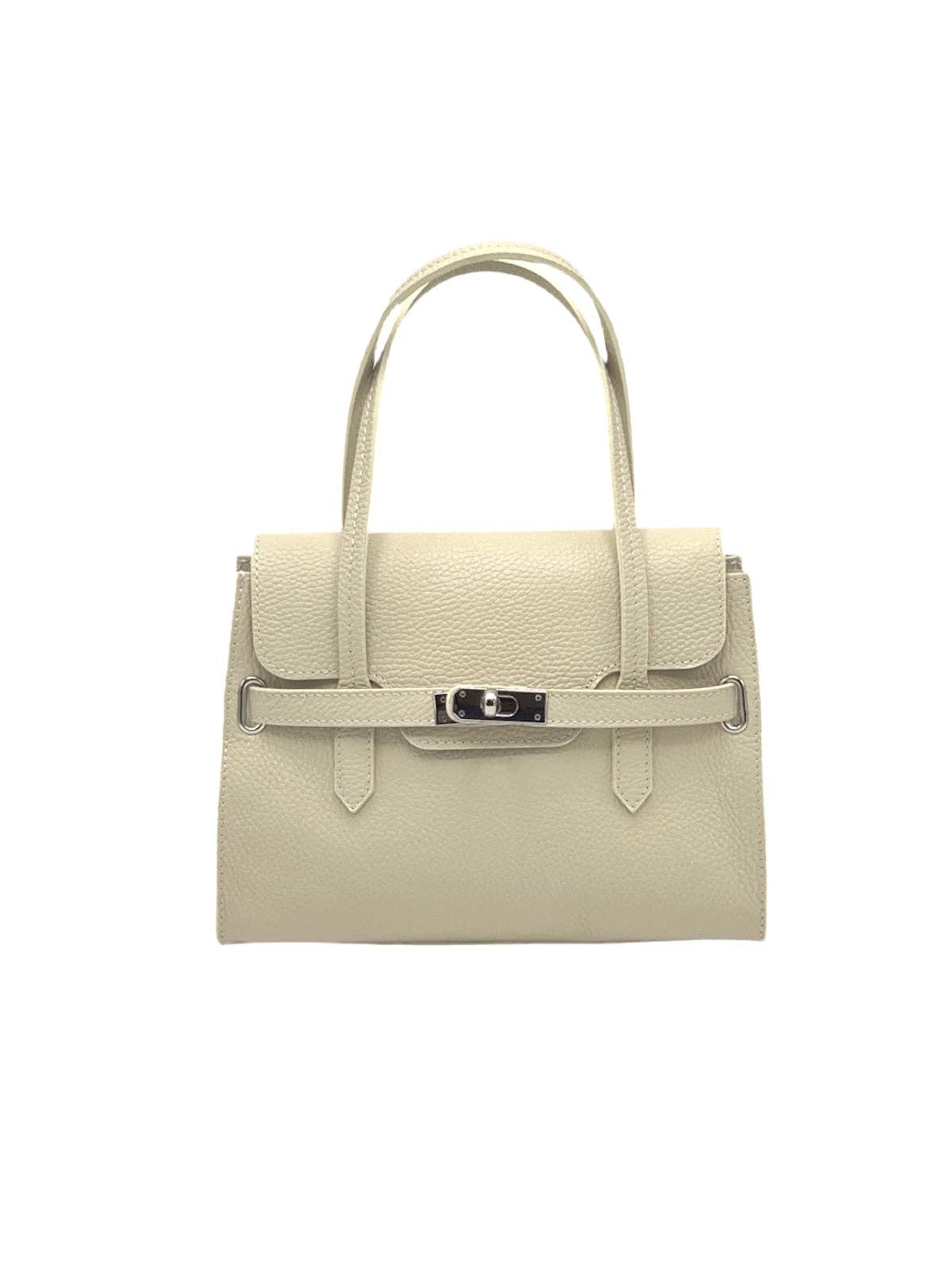 Women's Genuine Leather Shoulder Bag, Made in Italy, art. 112598New: Yellow