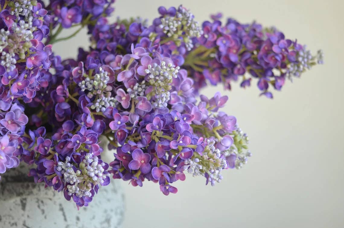 25"Real Touch Lilac-2 Sprays: Purple