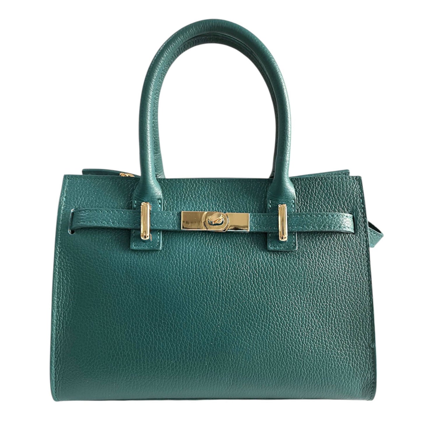 Modarno "Gina" handbag and shoulder bag in genuine leather 28x14x20cm: Dark Brown