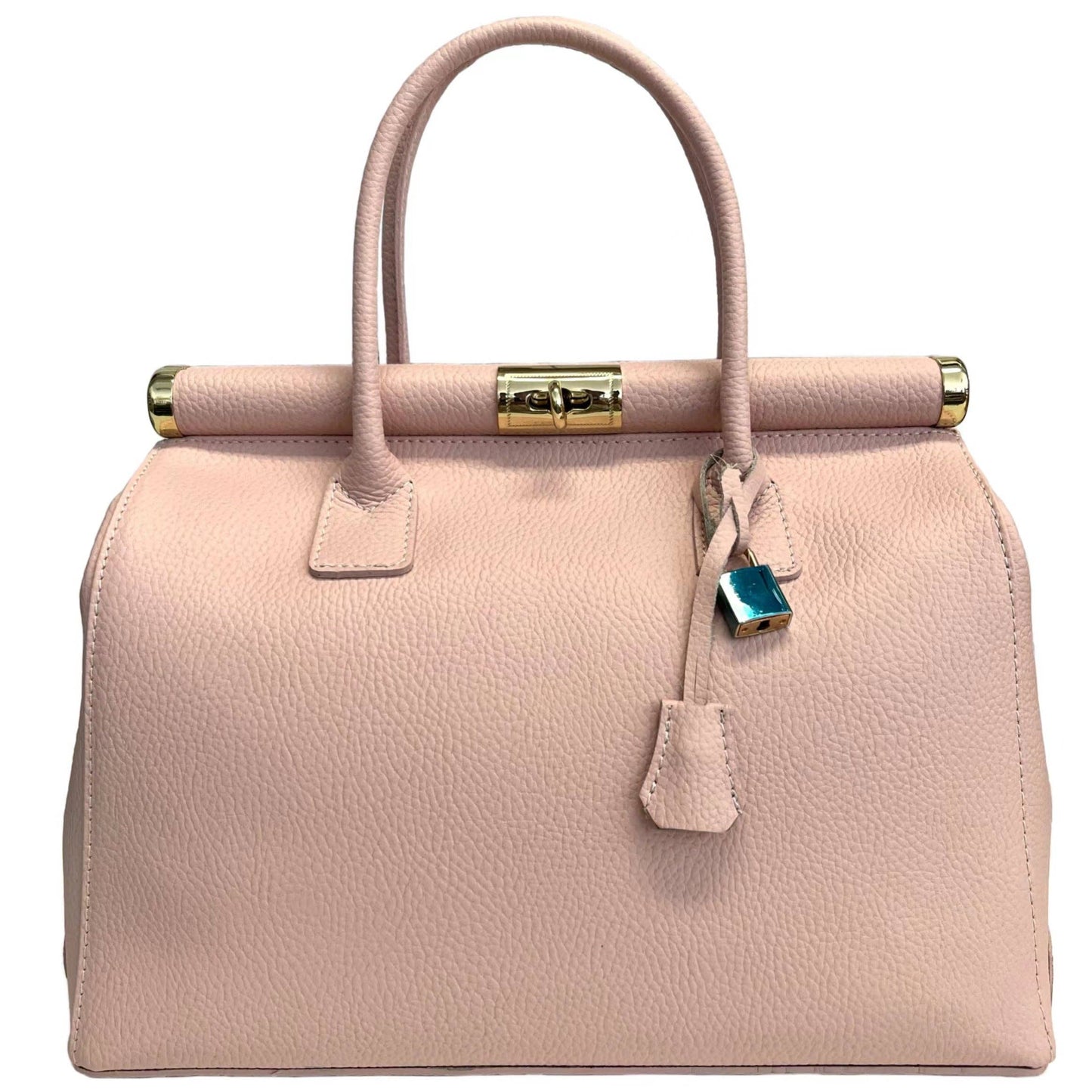 Modarno Handbag Women's Leather Handbag with Shoulder Strap: Beige Leather