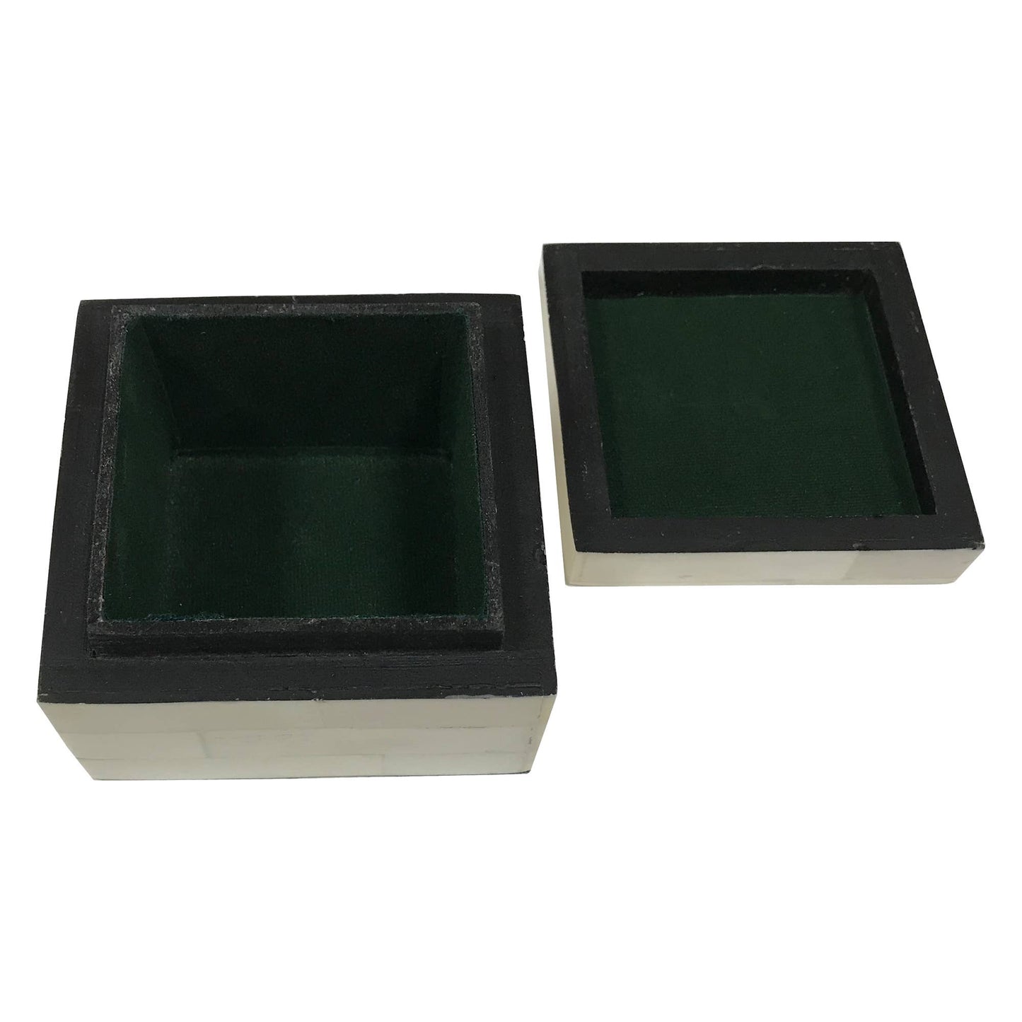 Red Fox Head Printed Bone Box with Lift Off Lid, 3-1/4"