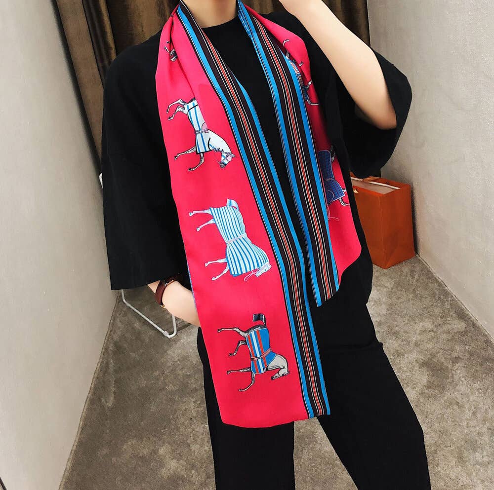 Imperial Red Bow Scarf – Trotter Collection