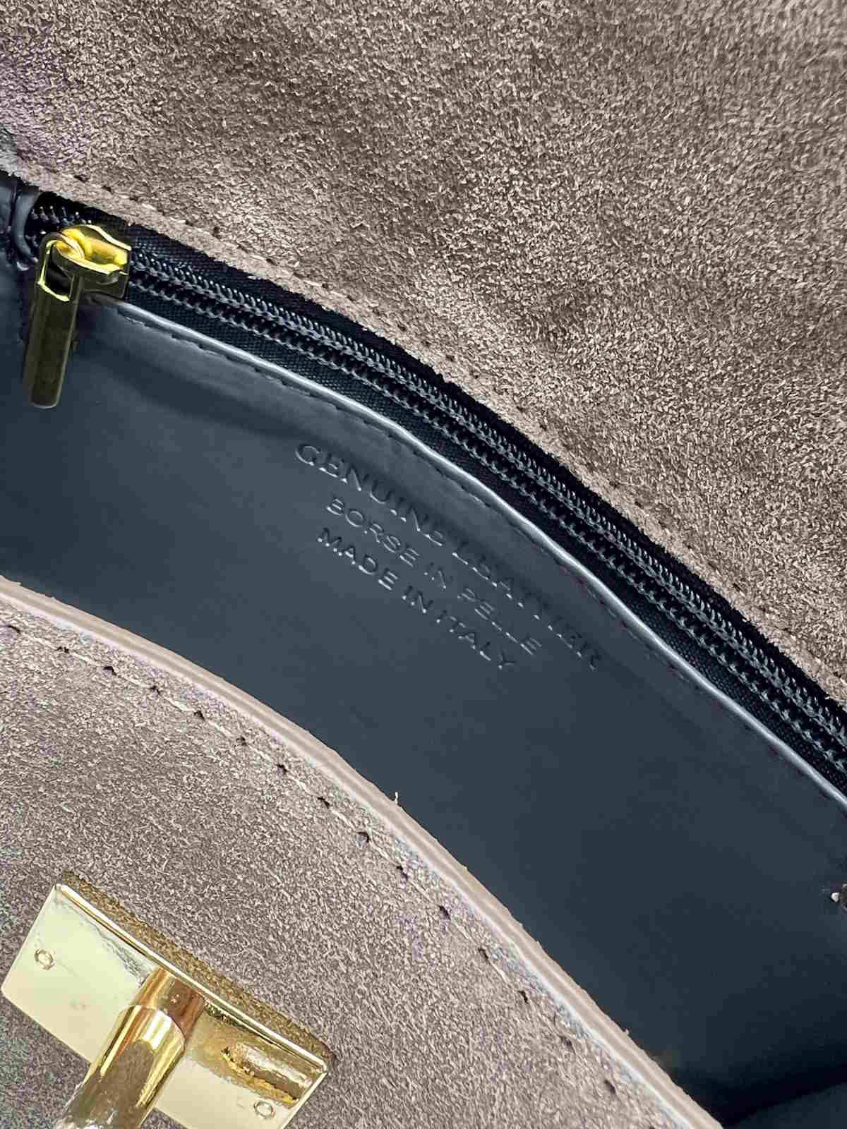 Suede and Genuine Leather Shoulder Bag, Made in Italy, art. 112781: Taupe