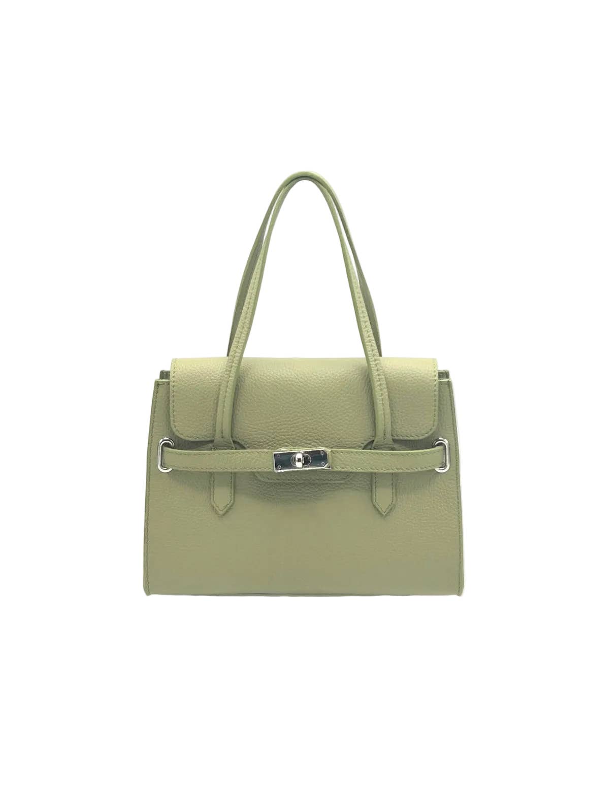 Women's Genuine Leather Shoulder Bag, Made in Italy, art. 112598New: Yellow