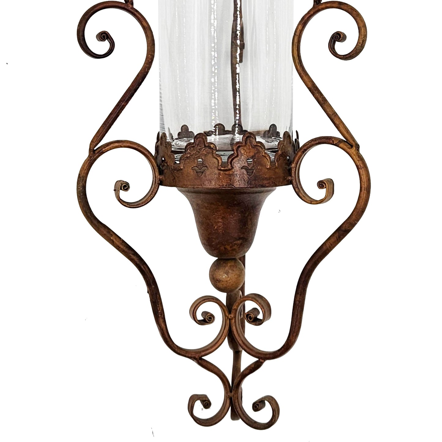 10x8.5x25" Candle Holder - Brown