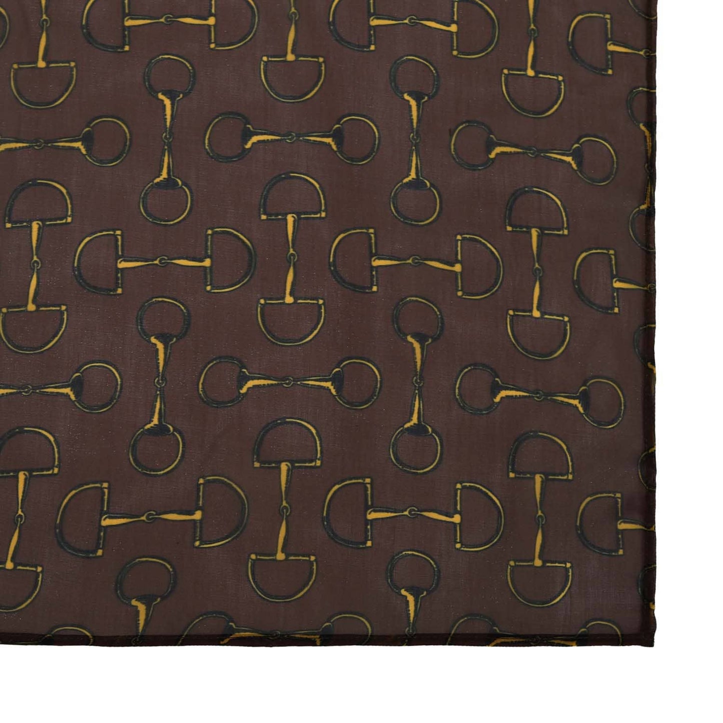 AWST Int'l Lila Vintage Snaffle Bit Scarf: Brown / STD