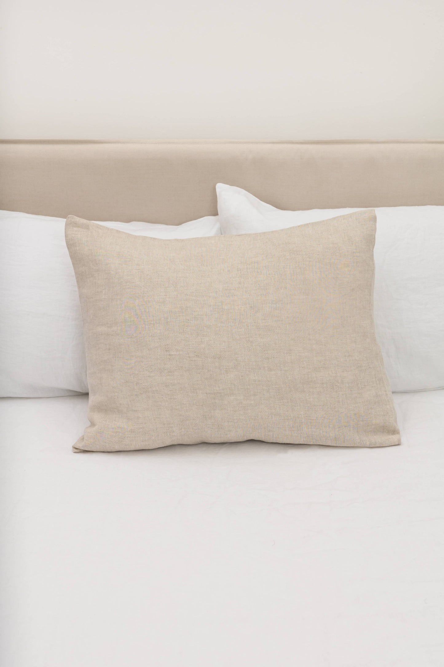 Natural Melange Washed Linen Pillowcase: US King | 51x91 cm