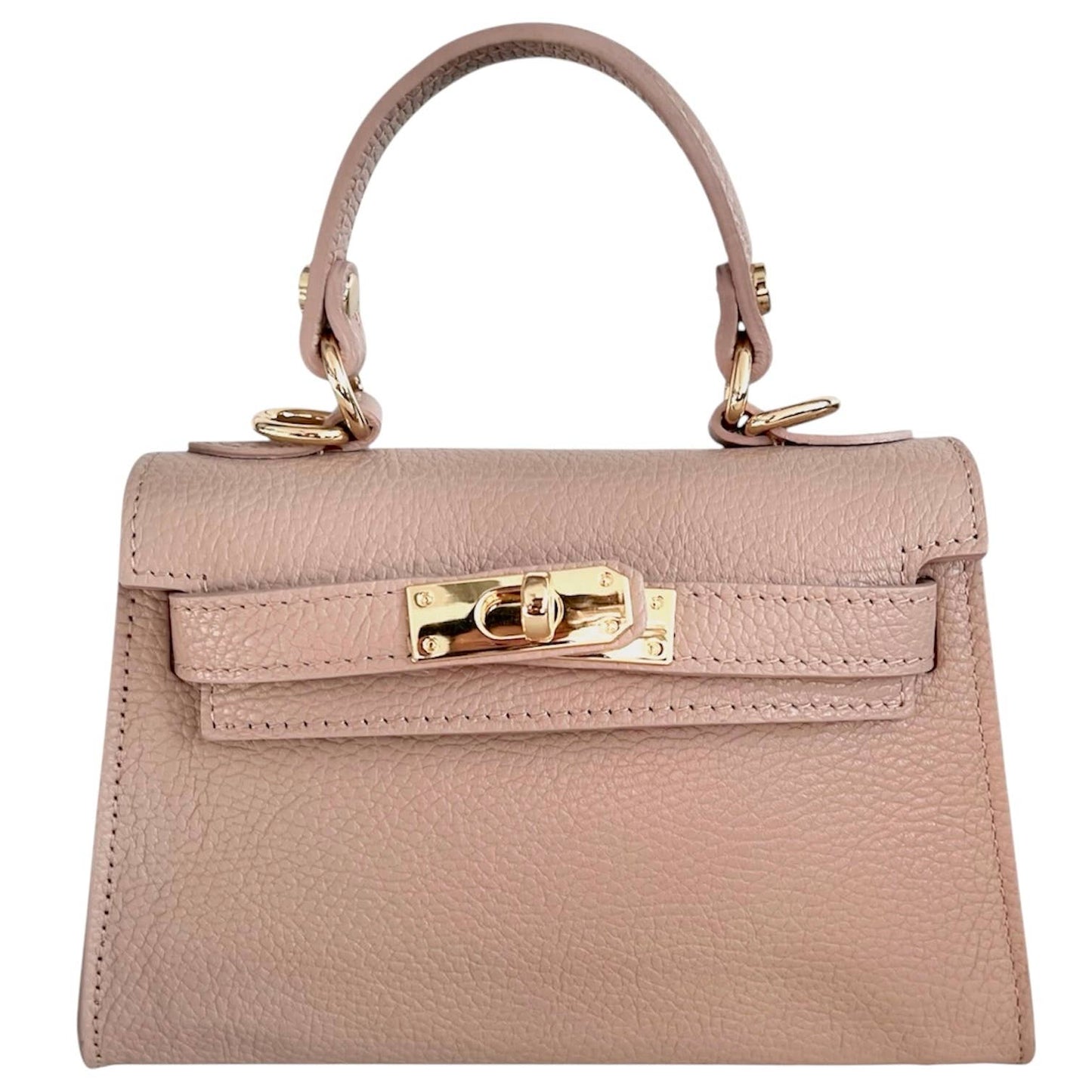 Modarno Dollarno Women's Handbag “Kelly” in genuine leather 21x8x14 cm: Rosso
