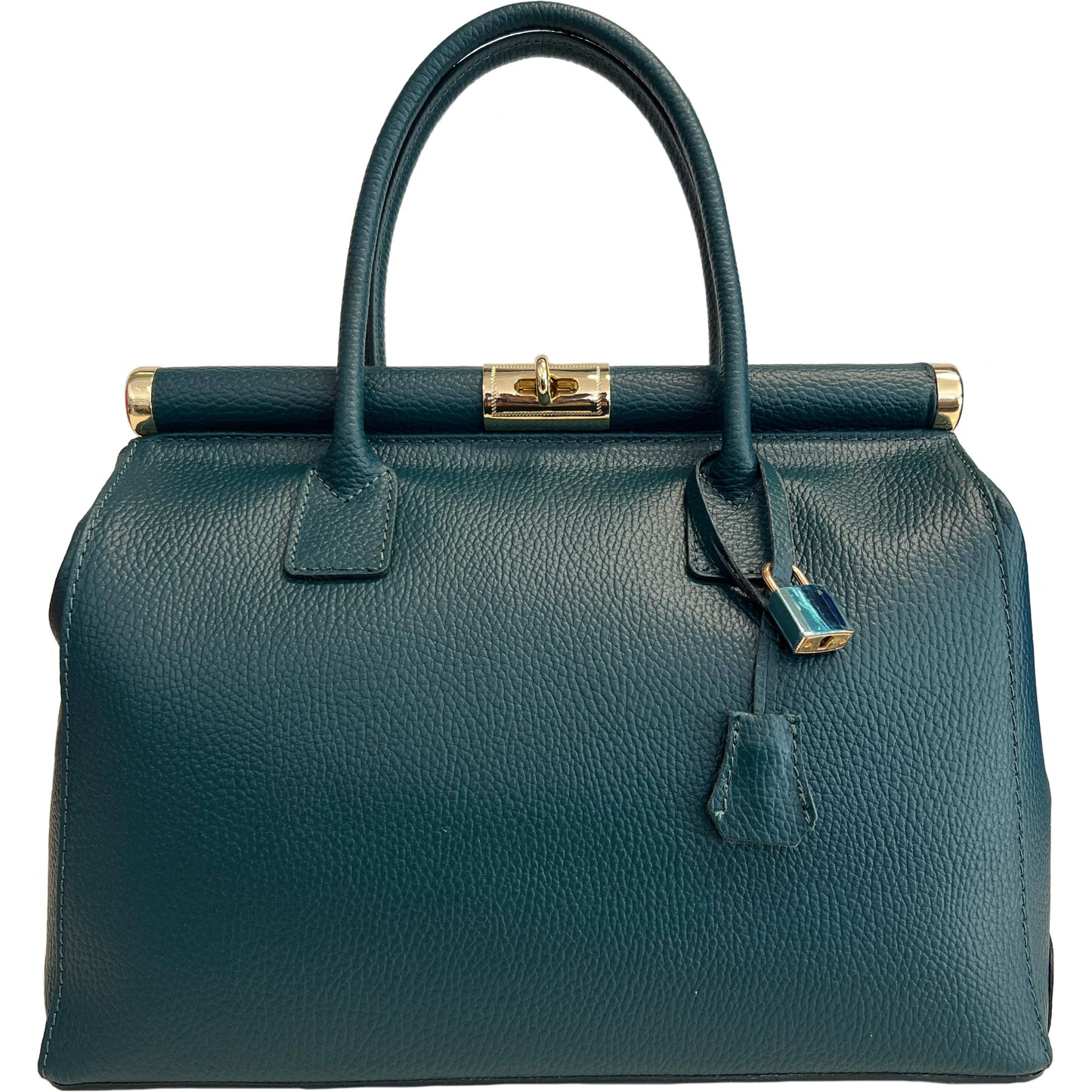 Modarno Handbag Women's Leather Handbag with Shoulder Strap: Beige Leather